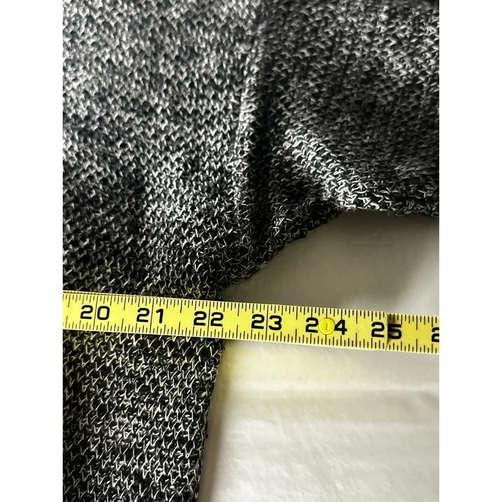 Generra Collection Sweater Men's Small Black‎ White Knit Crewneck Cotton Ramie